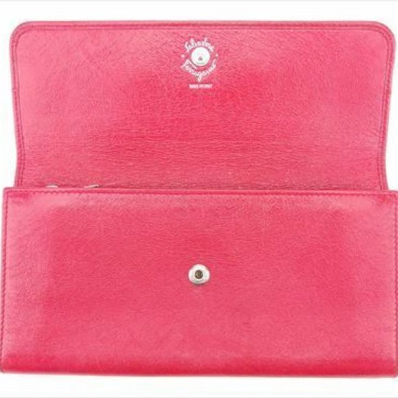 Salvatore Ferragamo Wallet Purse Ganchini Pink Woman Authentic Used E1340 - Picture 7 of 8